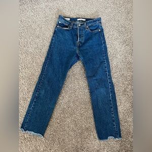 Levi’s Wedgie Straight Dark Jeans